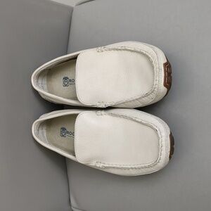 Rockport cream/beige Leather Slip-On Loafers